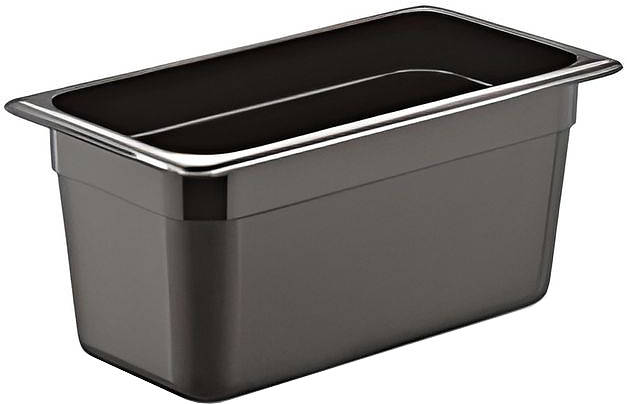 Гастроемкость Gastroplast 76773 GN 1/4-150 (265х162х150) полипропилен, черный