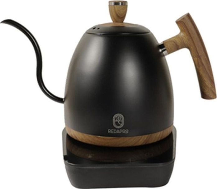 Чайник электрический для пуровера P.L. Barbossa S0362-BLACK 800 мл d=14,5 см h=17 cм (нерж. сталь / пластик) черный с вставками под дерево