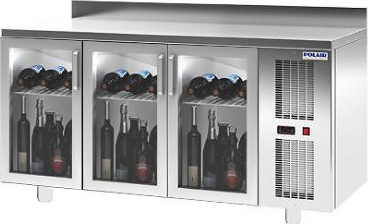 Стол холодильный POLAIR TD3-GC со стеклянными дверьми