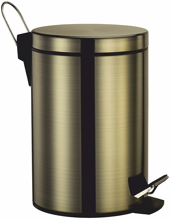 Ведро для мусора Wasserkraft K-645 5 л, светлая бронза