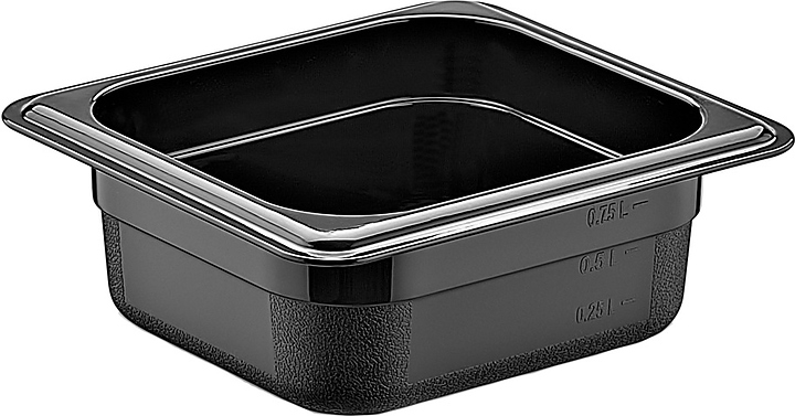 Гастроемкость Gastroplast GNPP-1665/B 1/6-65 (176х162х65) 0,75 л полипропилен черная