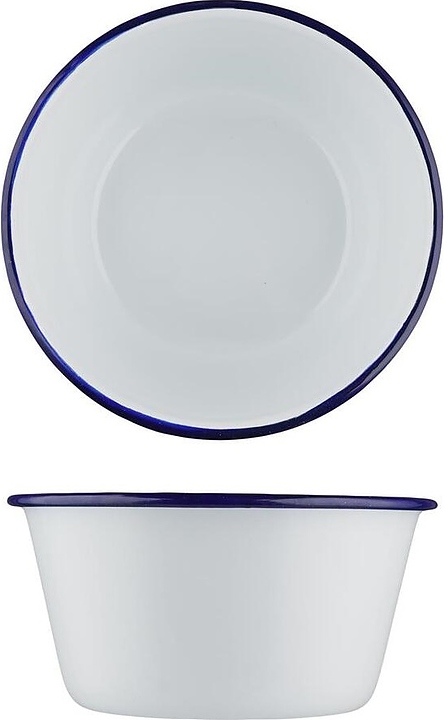 Салатник Sunnex CEB2047 Blue Rim 800 мл d=15,4 см h=7 см (эмалированная сталь)