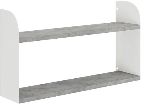 Полка КОБОР S1-80/20 white/chicago