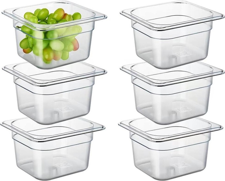 Гастроемкость P.L. Proff Cuisine PC1620 GN 1/6 (176x162х200) 3 л (поликарбонат) прозрачная