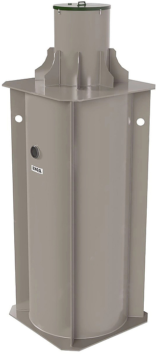 Жироуловитель промышленный Экосети Хуран-C ОПП 32,0-2200 с лестницей и площадкой (вертикальный)