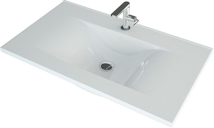 Раковина Andrea SV 900 90х46 см, белая