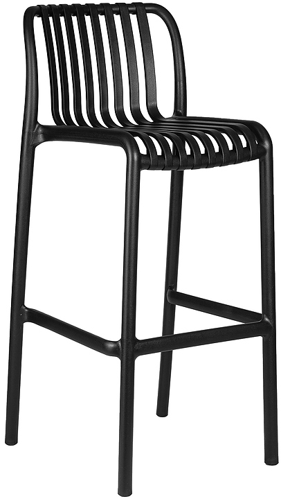 Стул барный DOBRIN 777PP-LMZL-N CHLOE BAR (черный) 4 шт.