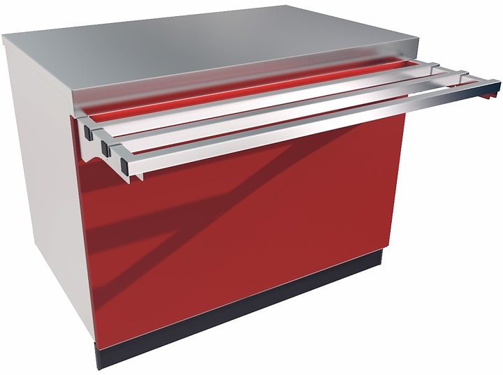 Прилавок для горячих напитков Abat Сэйла ПГН-70Е бордо