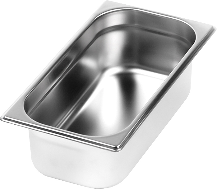 Гастроемкость Luxstahl 1/3х4'' GN 1/3-100 (327х176х100) нерж. сталь
