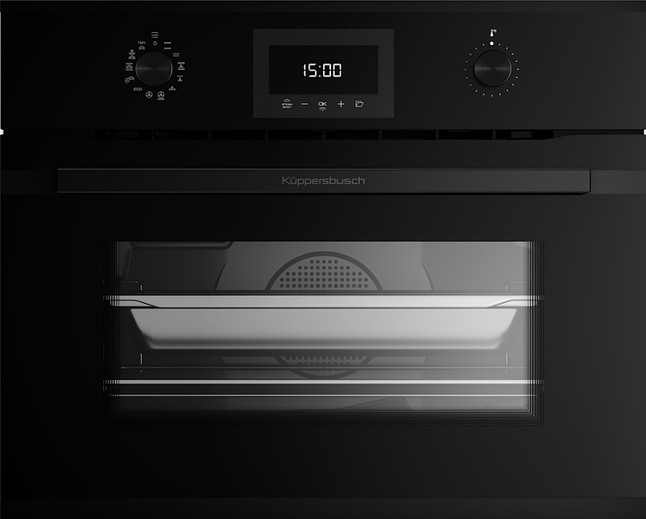 Духовой шкаф с паром Kuppersbusch CBD 6340.0 S5 Black Velvet 3200 Вт 44 л 595х559х455 мм черный