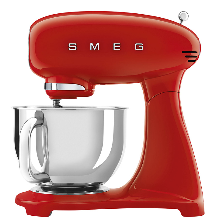 Миксер планетарный SMEG SMF05RDEU 1000 Вт 4,8 л 405х221х378 мм красный, глянцевый