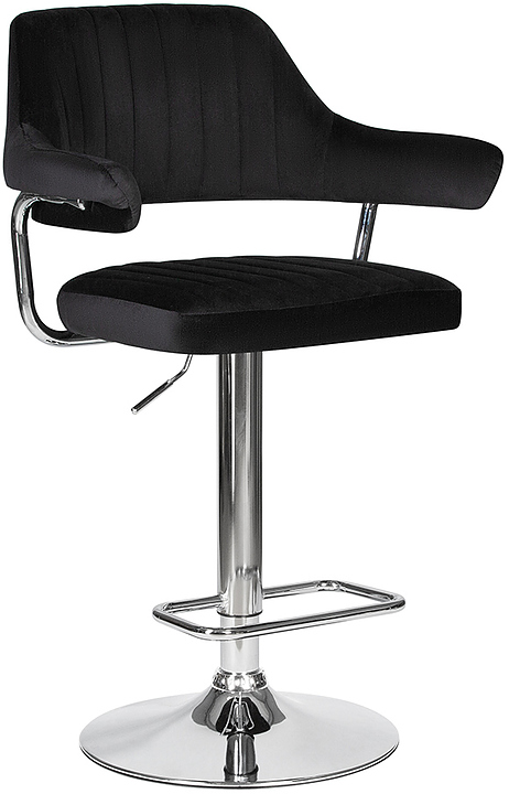 Стул барный DOBRIN 5019-LM-N CHARLY (черный велюр) 2 шт.