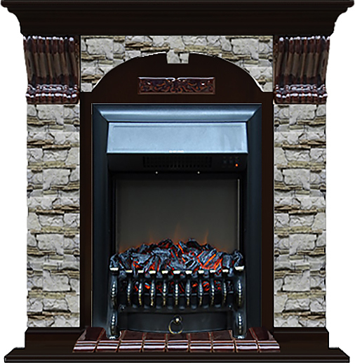 Камин Glenrich Арочный Fobos BL Алтай венге