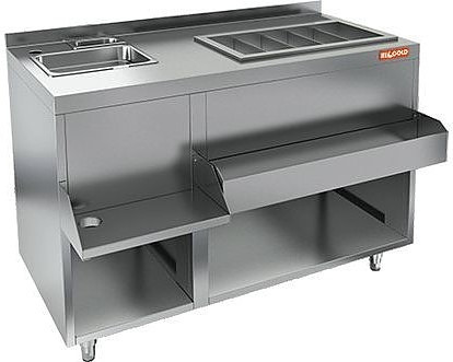 Барная станция HICOLD НБМКС-12/5БПК (с бортом, без ящика)