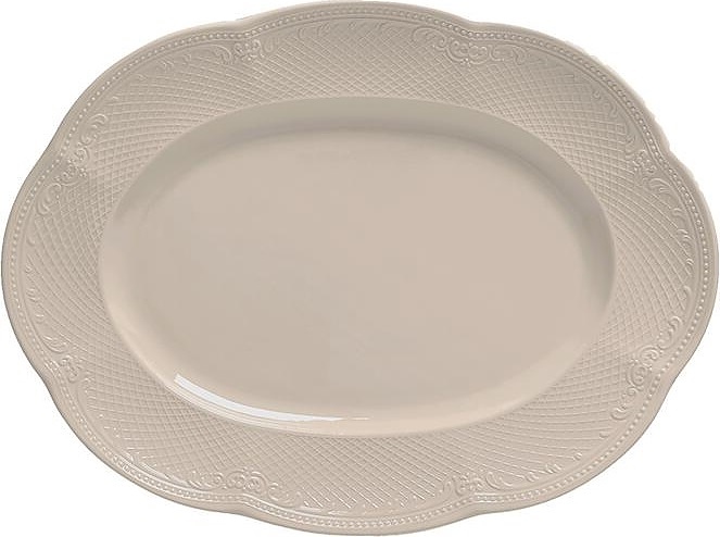 Блюдо сервировочное Noble Aristocrat Peach Tea 313012-PEACH 30х22,5 см h=2,8 см (фарфор) овальное