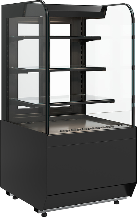Витрина кондитерская Carboma Radius KR70 VM 0,6-2 Standard открытая (Techno 9005)