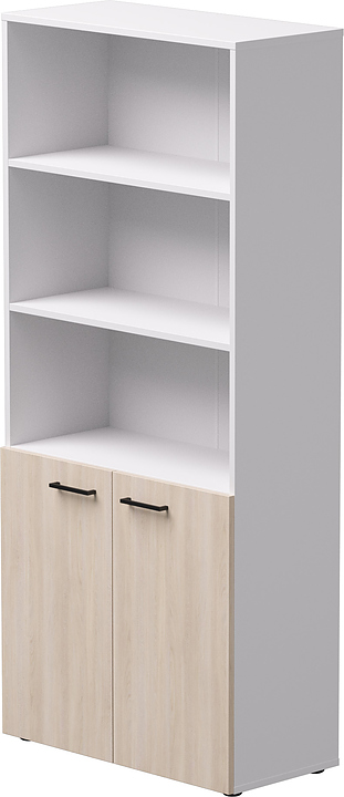 Шкаф для документов Everprof EVO белый, дуб Соната