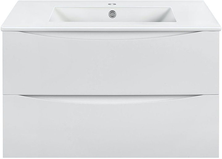 Тумба под раковину Vincea Mia 800 G.White 80,7х46 см, с 2 ящиками, подвесная, белый