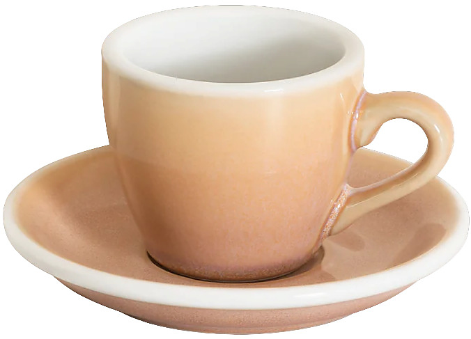 Кофейная пара Loveramics Egg Espresso Cup C088-136BRO/C088-157BRO 80 мл, розовый (rose)