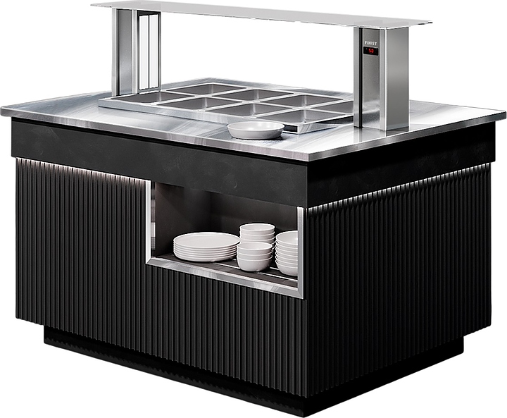 Шведский стол с мармитом для вторых блюд Finist ШСм1825