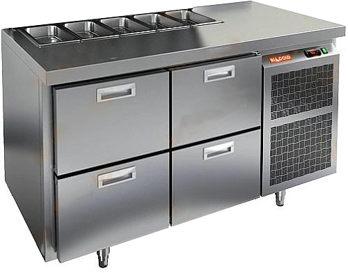 Стол для салатов HICOLD SL1-22SN (1/3) О без крышки (R290)