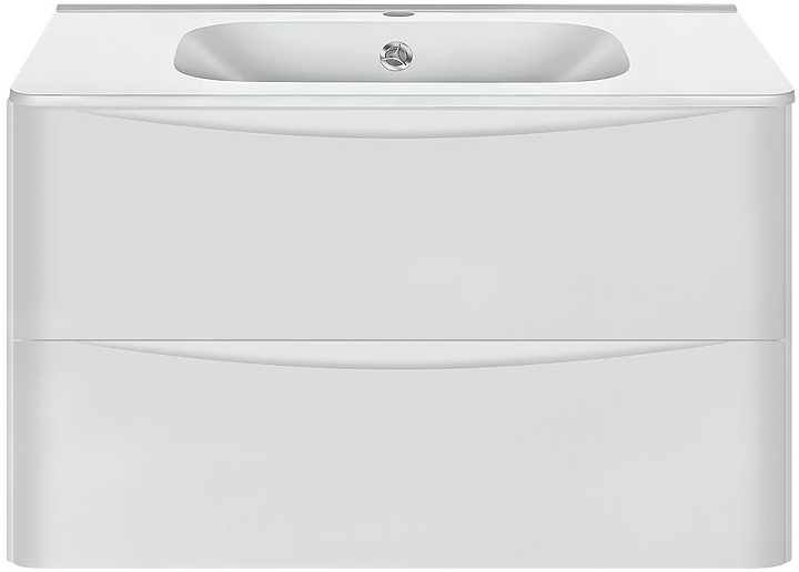 Тумба под раковину Vincea Paola 800 G.White 79х46,6 см, подвесная, белая глянцевая