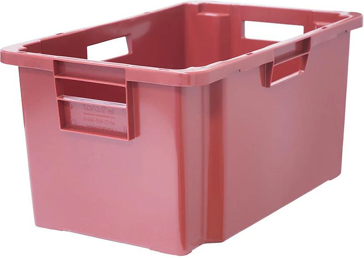 Ящик для мяса ТАРА.РУ 218-1 600х400х300 мм красный