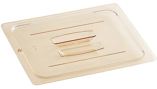 Крышка для гастроемкости Cambro 20HPCH-150 GN1/2 H-PAN 325х265х10 мм поликарбонат, янтарный