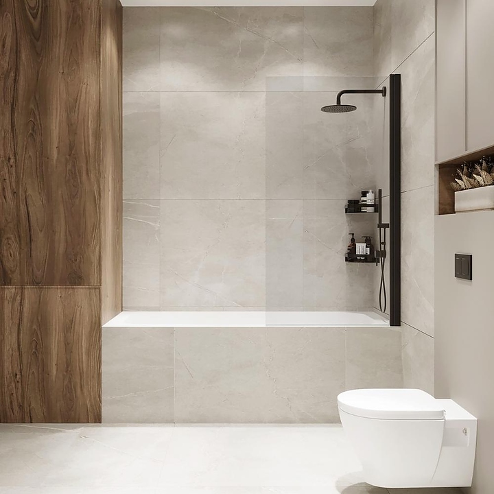 Шторка на ванну Terminus Ното 2CW150х70BT 70х145 см, распашная, тонированная, профиль черный