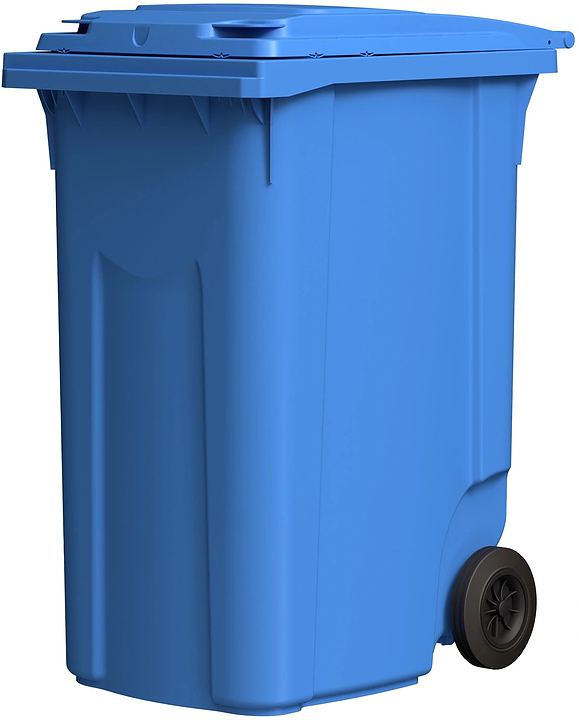 Контейнер для мусора iPlast 28.C29 360 л темно-голубой