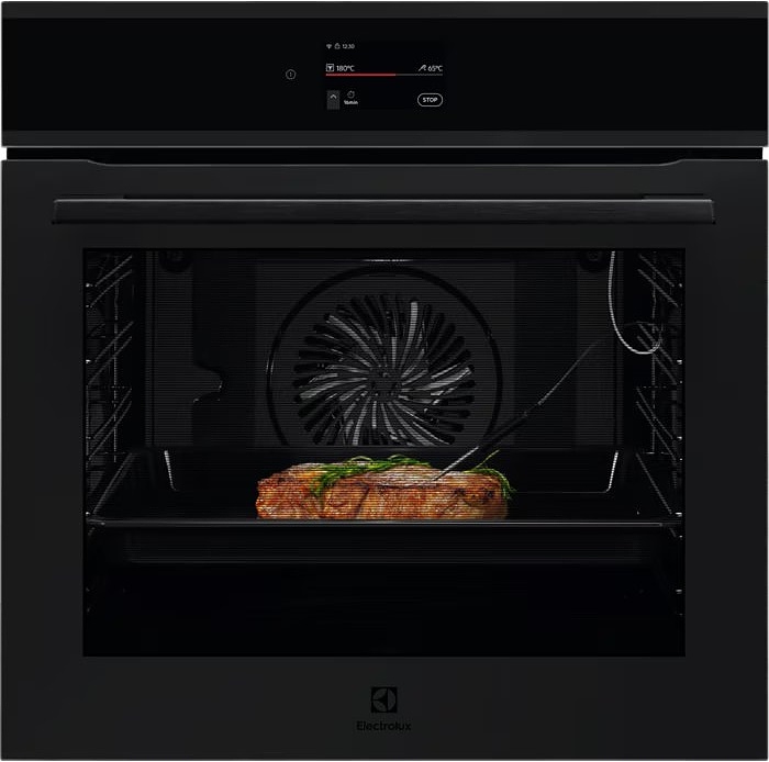 Духовой шкаф с пиролизом Electrolux EOE9P3XT черный / стекло
