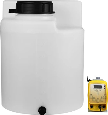 Комплекс дозирования SpaceAqua Dose 803-IMP, емкость 60 л, от счетчика Clack