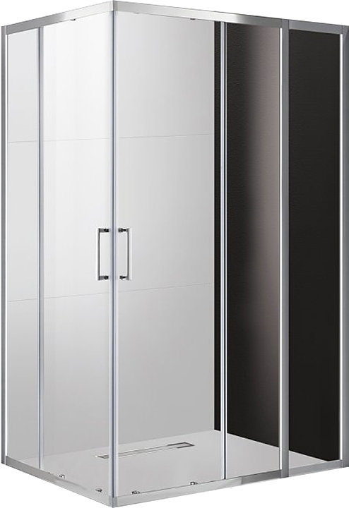 Уголок душевой CEZARES MOLVENO-AH-21-80+30-C-Cr-IV 110х80х195 см