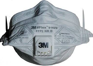 Респиратор защитный 3M 9162V VFlex FFP2 с клапаном выдоха