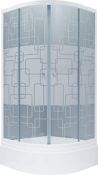 Уголок душевой Triton Квадраты 90х90 В