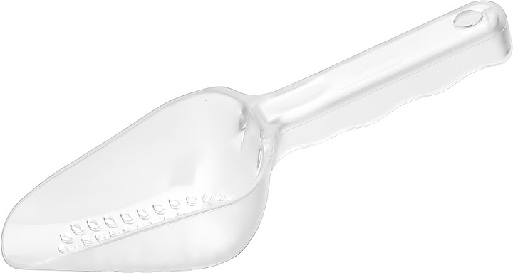 Совок для льда и сыпучих продуктов Gastroplast GISH-01 180 мл 245 мм (поликарбонат) перфорированный прозрачный