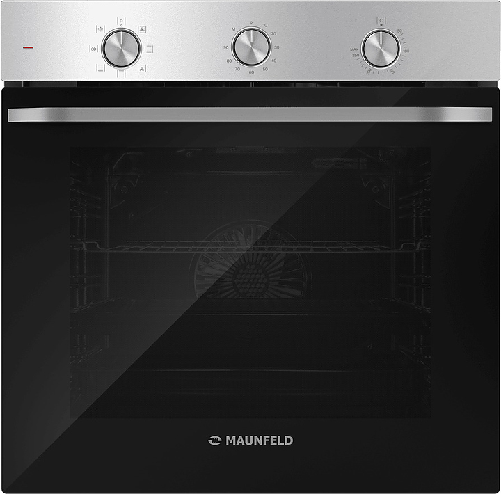 Духовой шкаф Maunfeld FEOF7871S черный / стекло / нерж. сталь