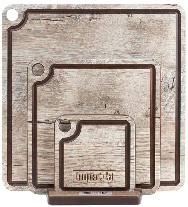 Набор сервировочных досок ComposeEat ProFashion NPG30523LS6 3 шт, дуб светлый