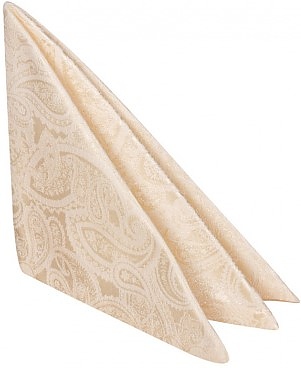 Салфетка сервировочная Luxstahl Мати 450х450 мм белая с золотом (огурцы)