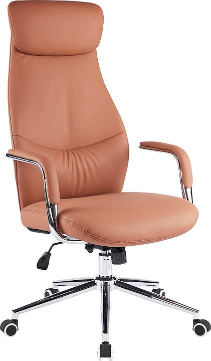Кресло руководителя Everprof Bell (экокожа) коричневое