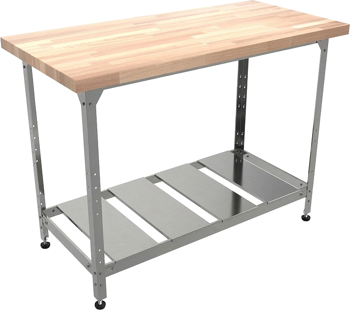 Стол кондитерский Мебель Фронт Профи СКПР 1400x700x860 мм, полка-решетка, береза