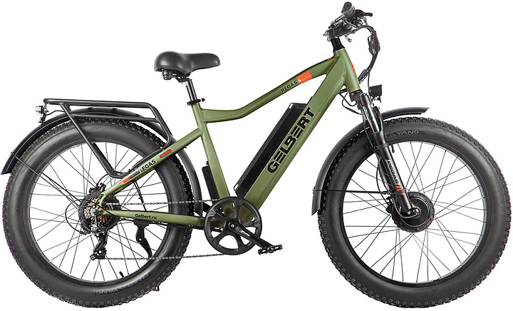Электровелосипед GELBERT Pegas 4 DUAL PRO MAX хаки