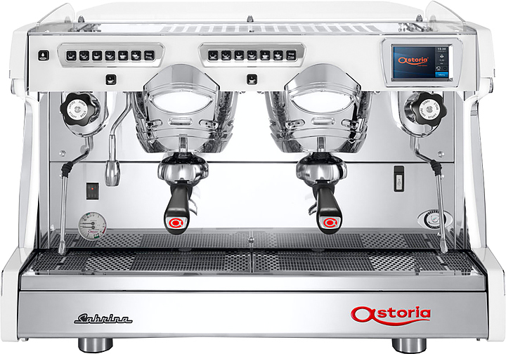 Кофемашина Astoria (C.M.A.) Sabrina SAE/2 высокие группы, дисплей, белая