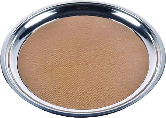 Поднос P.L. Barbossa 81222503 d=34 см h=2,3 см (нерж. сталь) прорезиненный