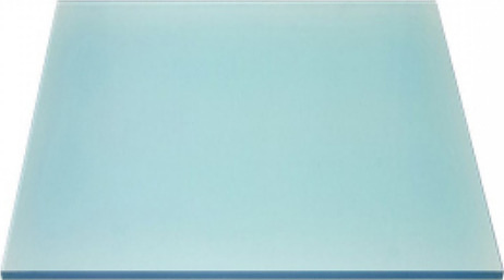 Стекло для подставки фуршетной Клен 25х25 см светло-голубое