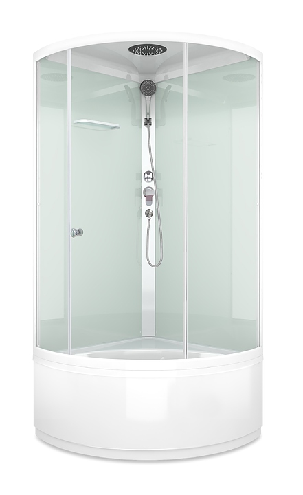 Душевая кабина Domani-Spa Simple 99 high DS01Sm99HWCl00 90х90 см