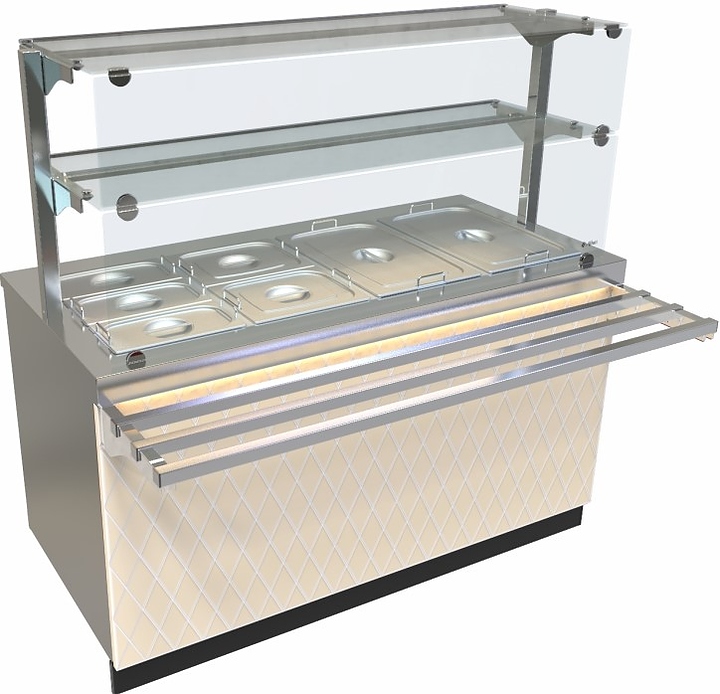 Прилавок-мармит Abat ЭМК-70Е-03 для вторых блюд ромб