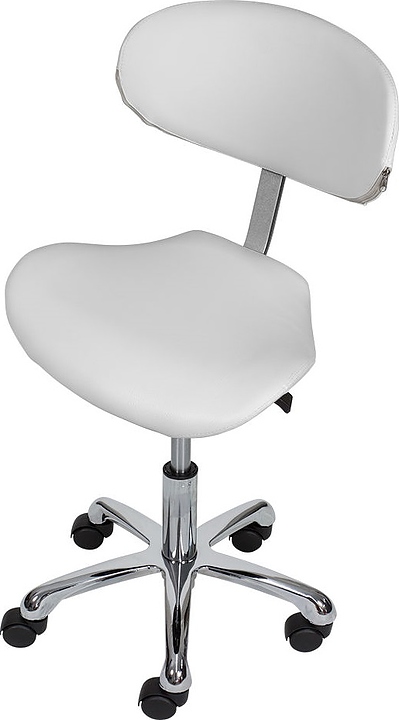 Стул мастера МЭДИСОН КЕЙСИ со спинкой, белый матовый