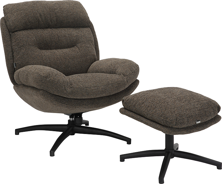 Кресло-реклайнер Everprof Kiwi (ткань) темно-коричневое