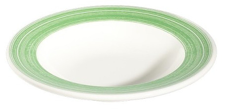Тарелка глубокая ID Fine Fresh Green 90011-101123 23 см 350 мл белый, зеленый